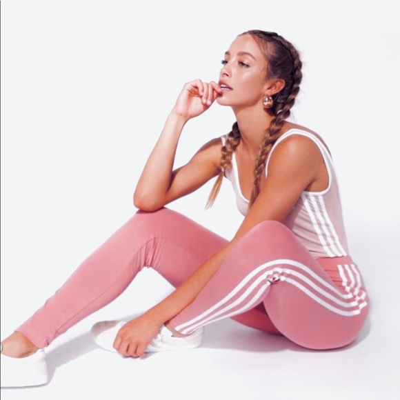 Brand New Adidas Three Stripe Leggings - Picture 1 of 9